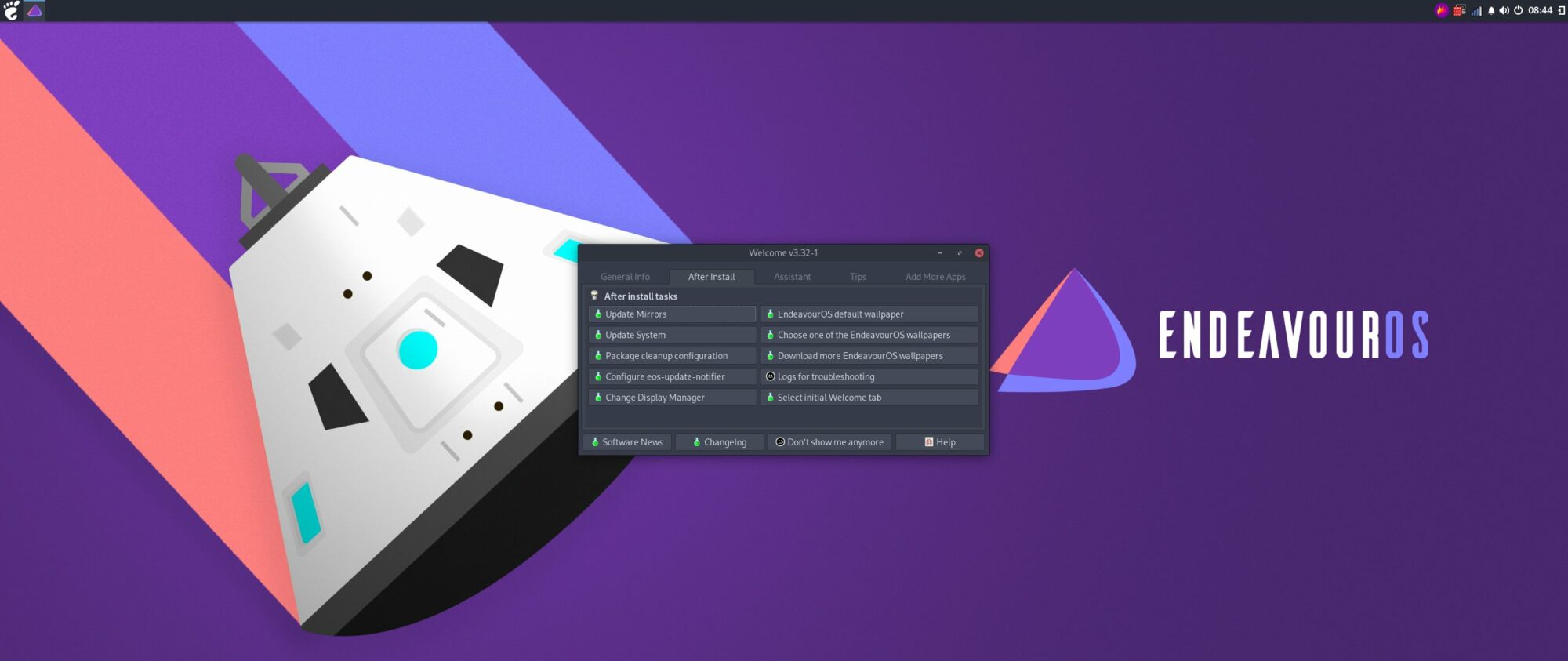 endeavouros-budgie-desktop