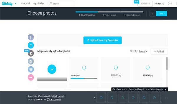 11 phần mềm làm video trên máy tính miễn phí tốt nhất hiện nay - Ảnh 5. phần mềm làm video trên máy tính Slidely