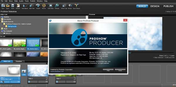 11 phần mềm làm video trên máy tính miễn phí tốt nhất hiện nay - Ảnh 8. phần mềm làm video trên máy tính ProShow Gold