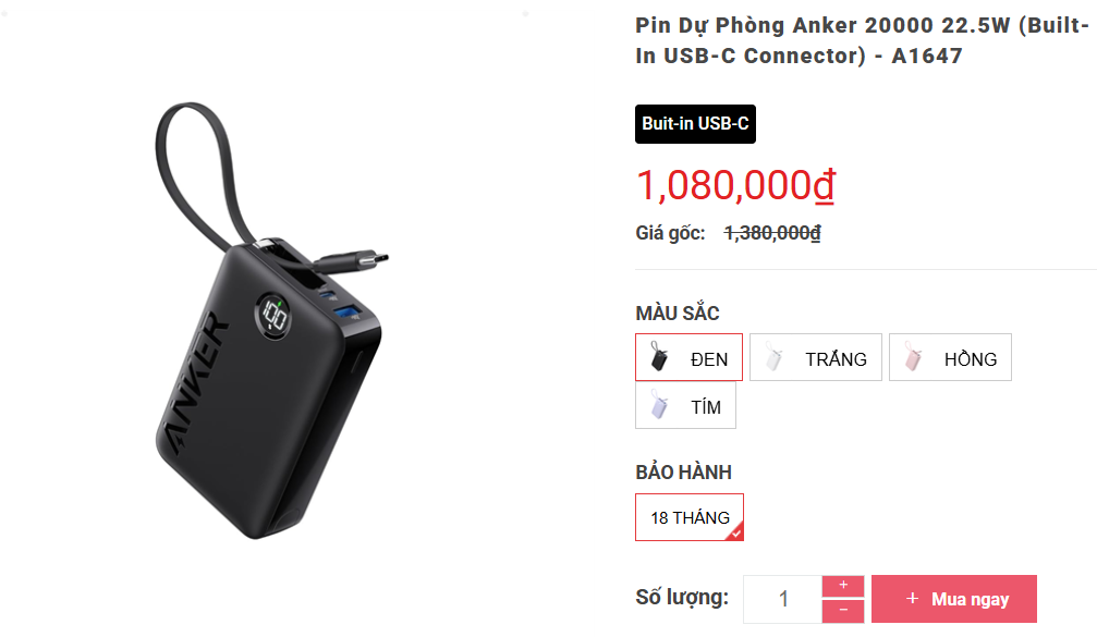 Vì sao Anker thông báo thu hồi loạt mẫu pin sạc dự phòng tại Việt Nam?- Ảnh 1. Vì sao Anker thông báo thu hồi loạt mẫu pin sạc dự phòng tại Việt Nam?- Ảnh 1.