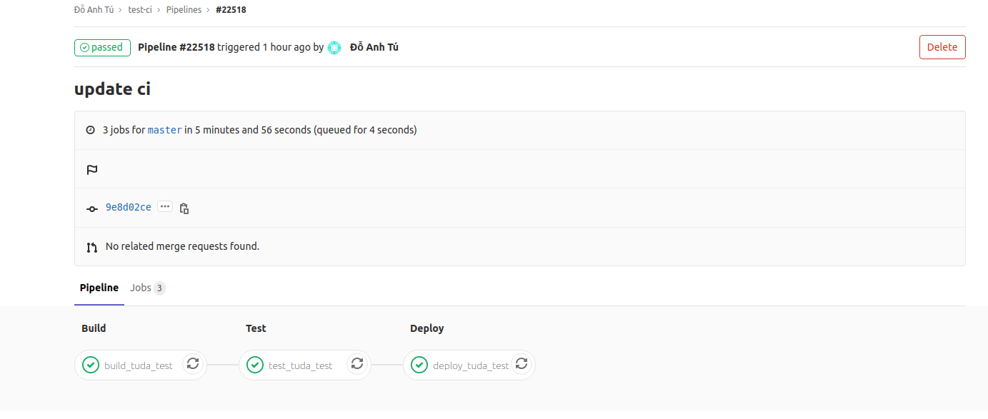 Triển khai CI/CD cho ứng dụng với Bizfly Container Registry và Bizfly Cloud Server - Ảnh 12. Triển khai CI/CD cho ứng dụng với Bizfly Container Registry và Bizfly Cloud Server - Ảnh 12.