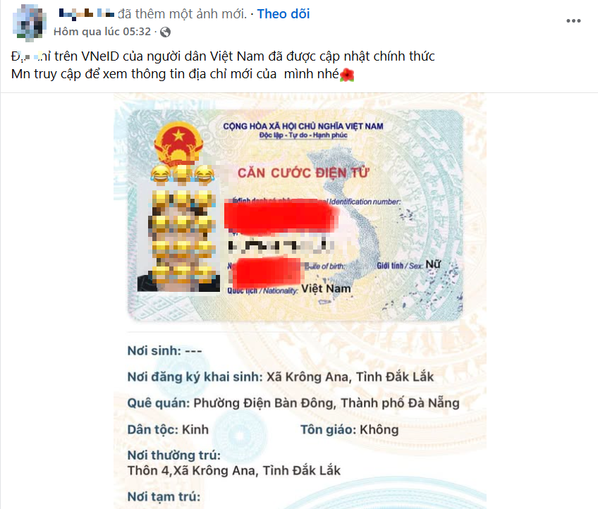 edit-screenshot-2025-07-02-084453-17514211392061570515167 Coi chừng trở thành con mồi của lừa đảo vì khoe địa chỉ sau sáp nhập trên VNeID - Ảnh 1.