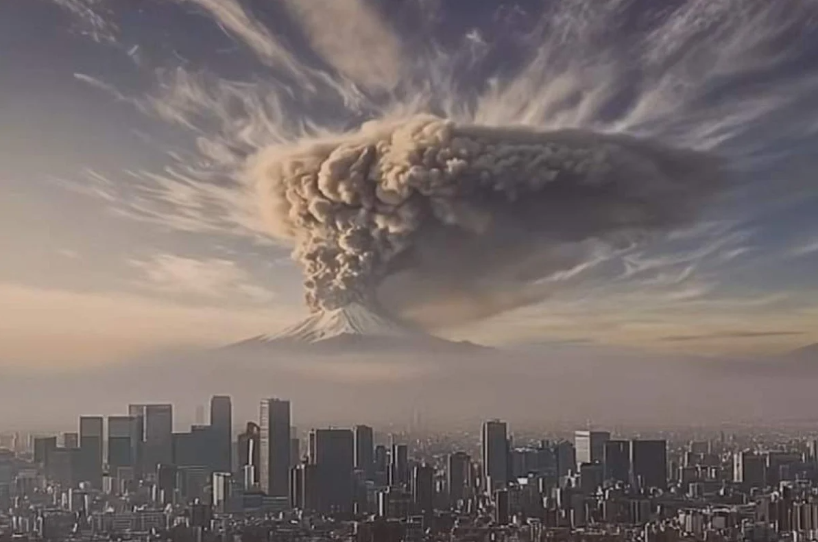 Hình dung chân thật về cảnh tượng ngọn núi ngủ yên 300 năm bất ngờ phun trào - Ảnh 2.