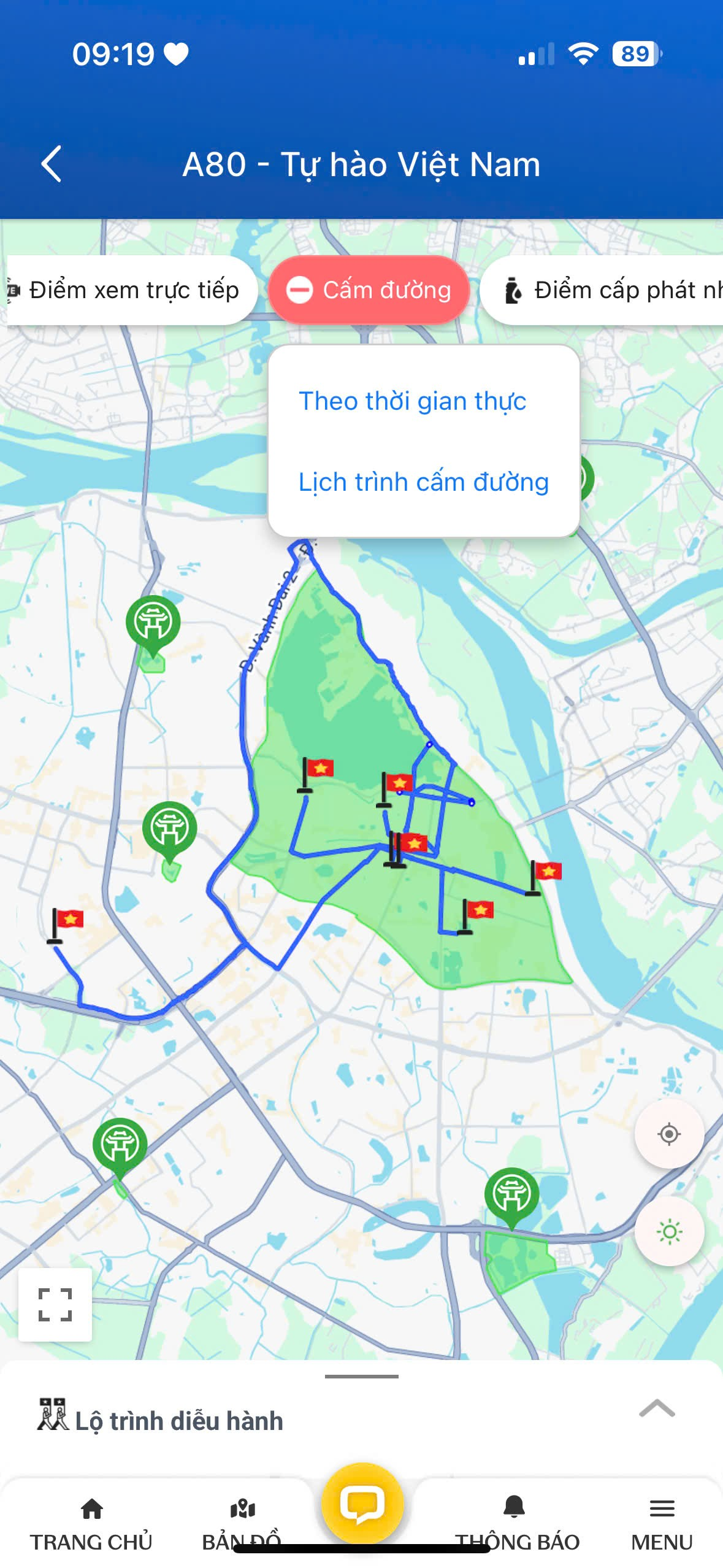 Từ 11h30 trưa nay, Hà Nội cấm đường tổng duyệt diễu binh: Chỉ cần thao tác sau, người dân có thể cập nhật đường cấm theo từng phút ngay trên điện thoại- Ảnh 4.