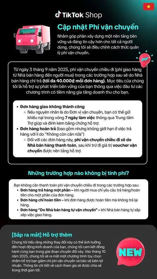 TikTok Shop siết phí vận chuyển từ 3/9: Người bán gánh phí các đơn hoàn, hủy- Ảnh 2. TikTok Shop siết phí vận chuyển từ 3/9: Người bán gánh phí các đơn hoàn, hủy- Ảnh 2.
