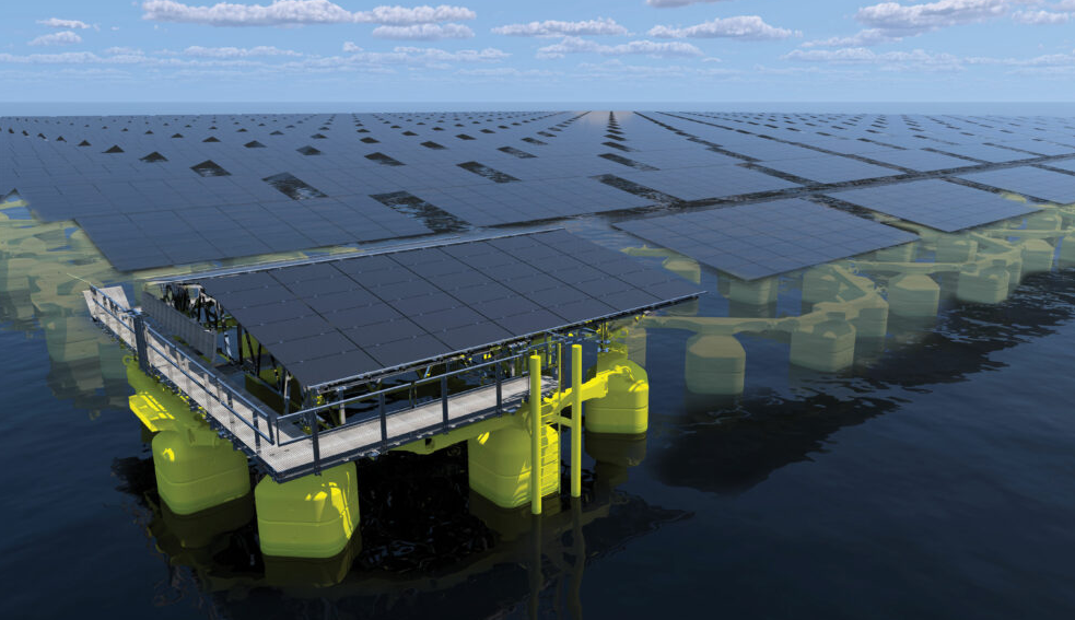 Nhà máy điện mặt trời nổi “siêu to khổng lồ” âm thầm tạo ra “điện xanh” từ biển khơi - Ảnh 1.