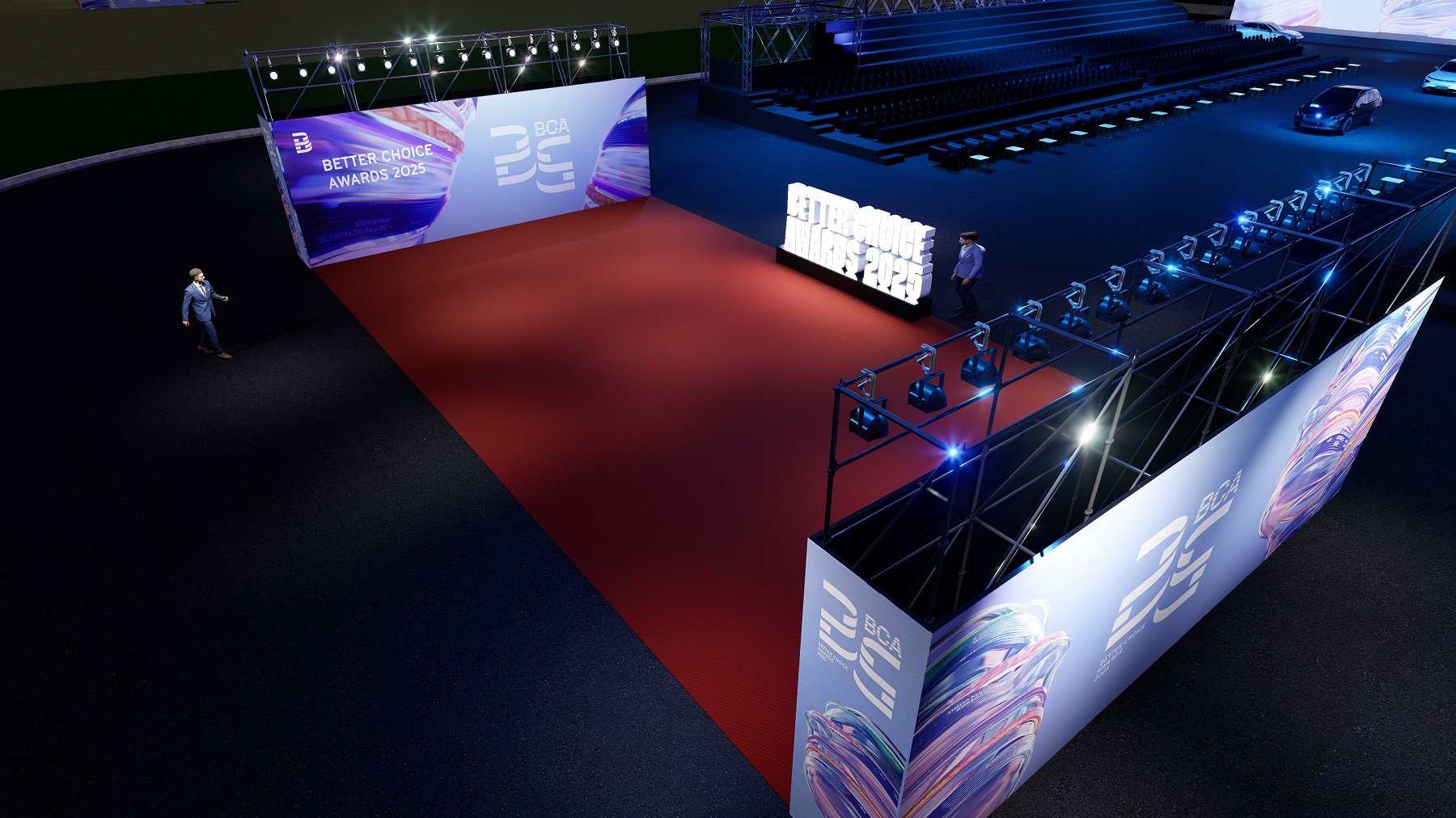 Bật mí không gian "tương lai" của Gala trao giải Better Choice Awards 2025: Từ robot, ô tô chạy lên sân khấu tới những màn trình diễn bùng nổ- Ảnh 2.