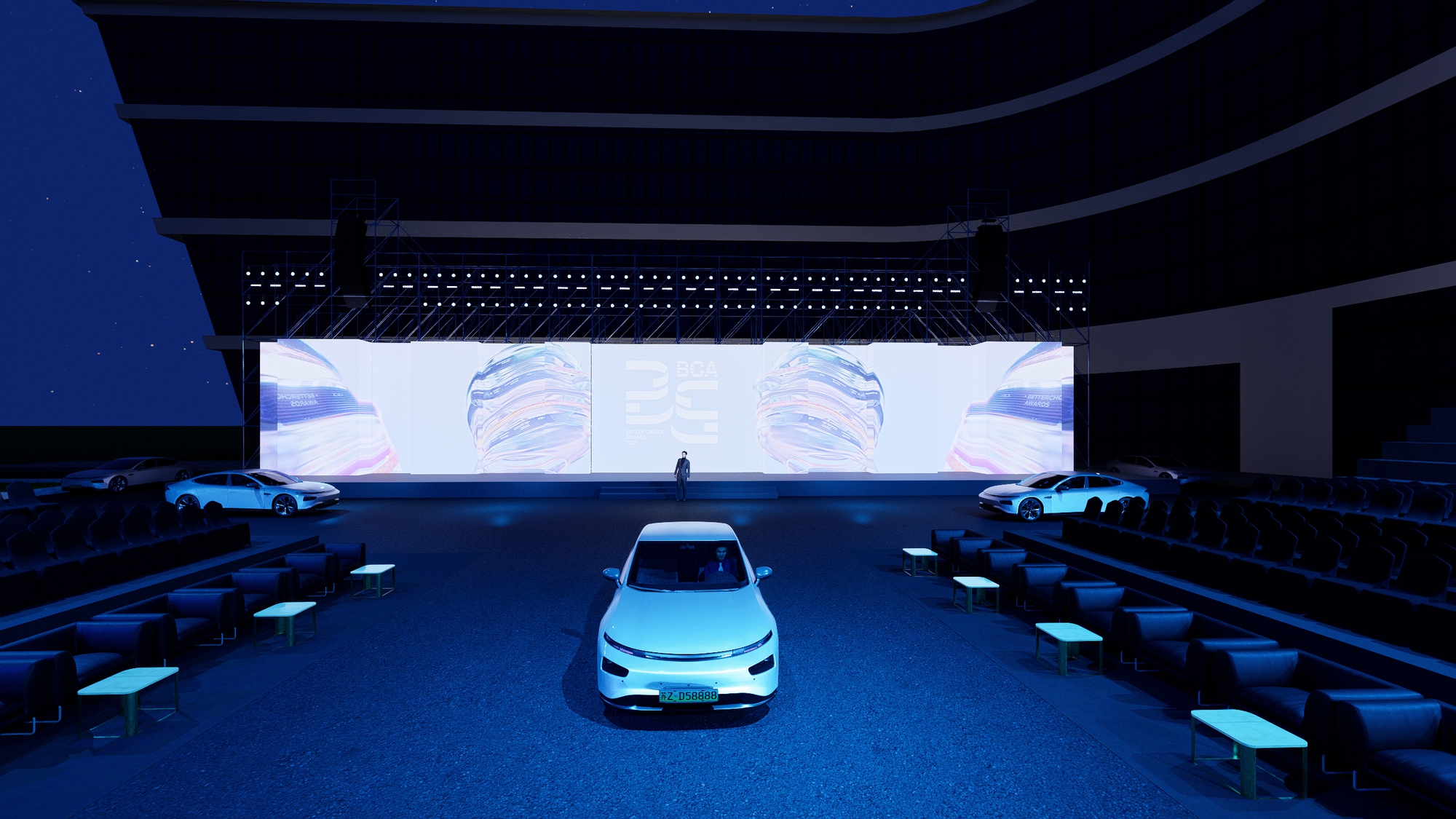 Bật mí không gian "tương lai" của Gala trao giải Better Choice Awards 2025: Từ robot, ô tô chạy lên sân khấu tới những màn trình diễn bùng nổ- Ảnh 7.