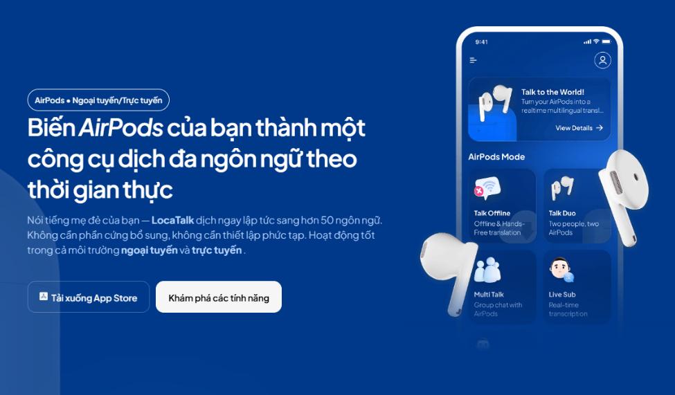 Startup Việt ra mắt LocaTalk: biến mọi AirPods thành thiết bị giao tiếp đa ngôn ngữ- Ảnh 2.