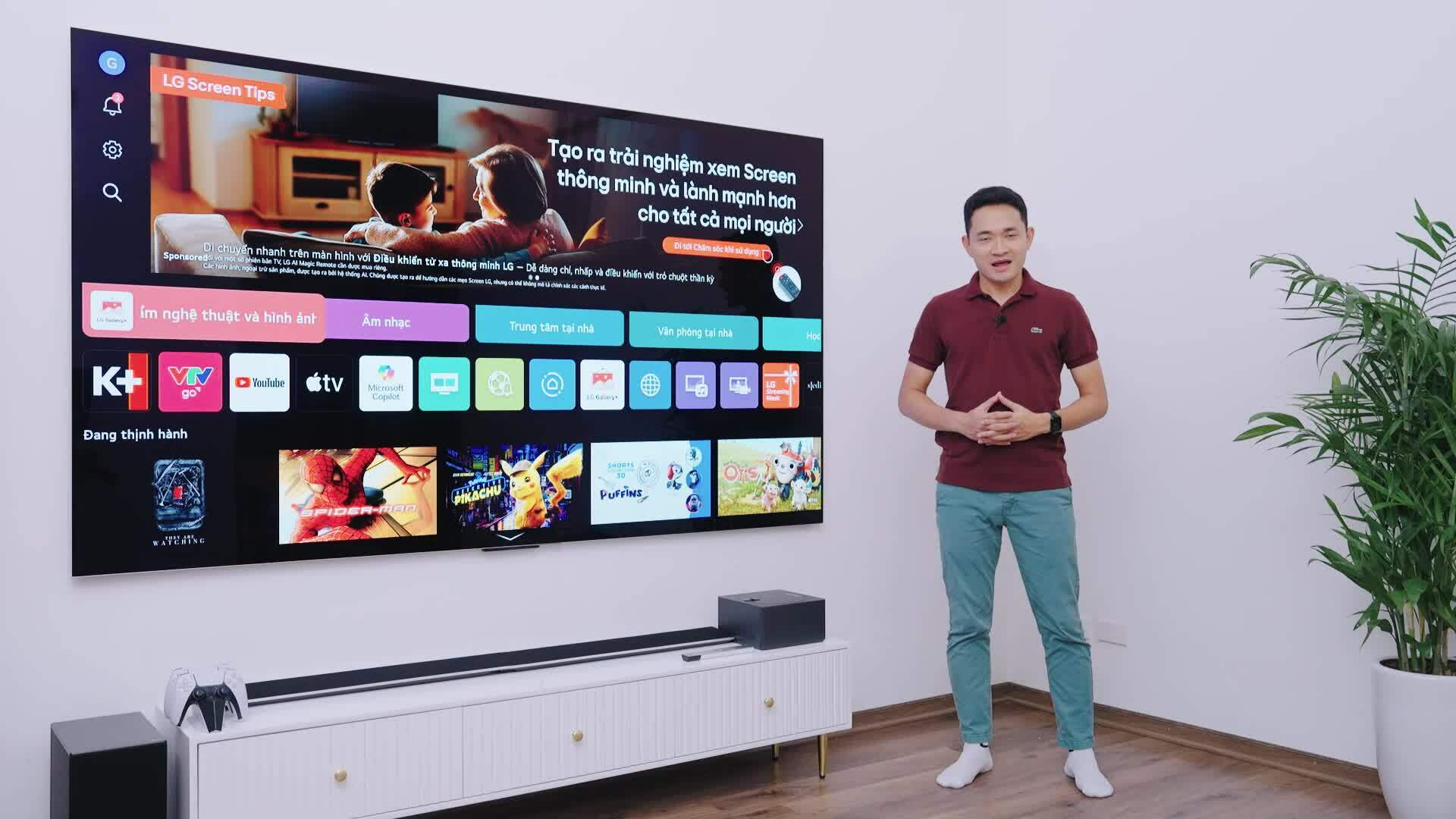 Trải nghiệm TV OLED không dây cỡ 97 inch của LG