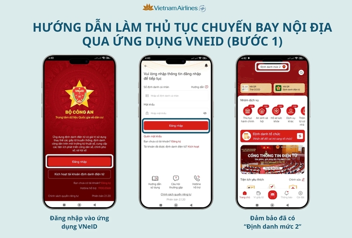 Cách làm thủ tục đi máy bay bằng VNeID, không cần qua quầy- Ảnh 1.