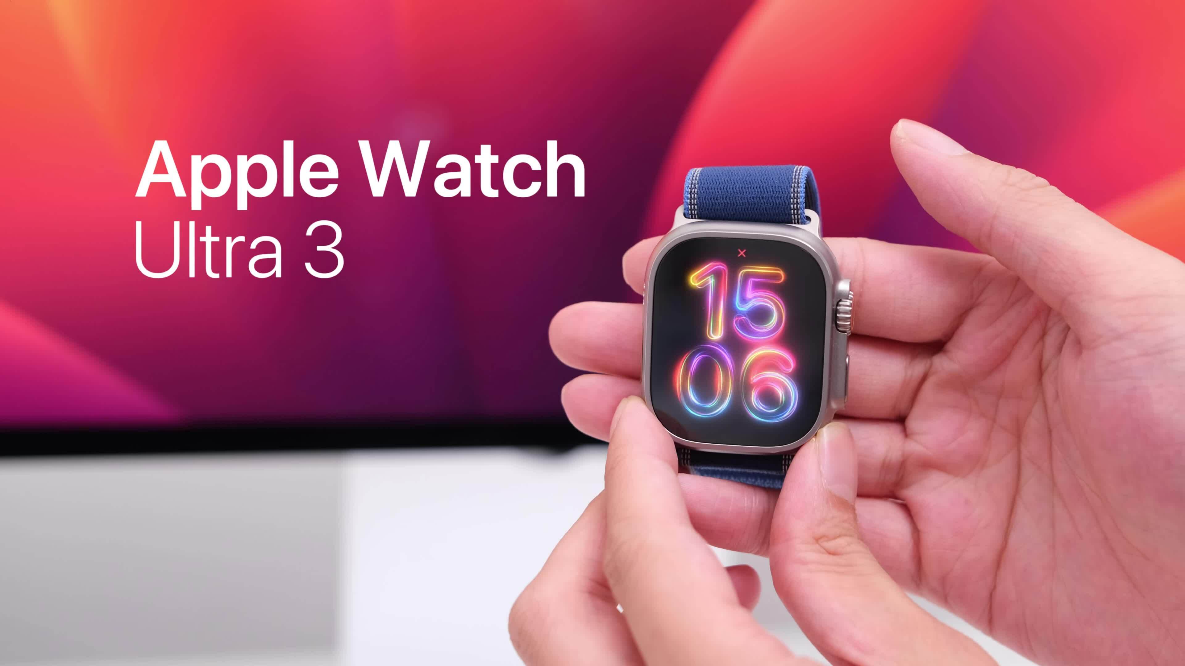 Apple Watch Ultra 3 - Màn hình lớn hơn, pin tốt hơn