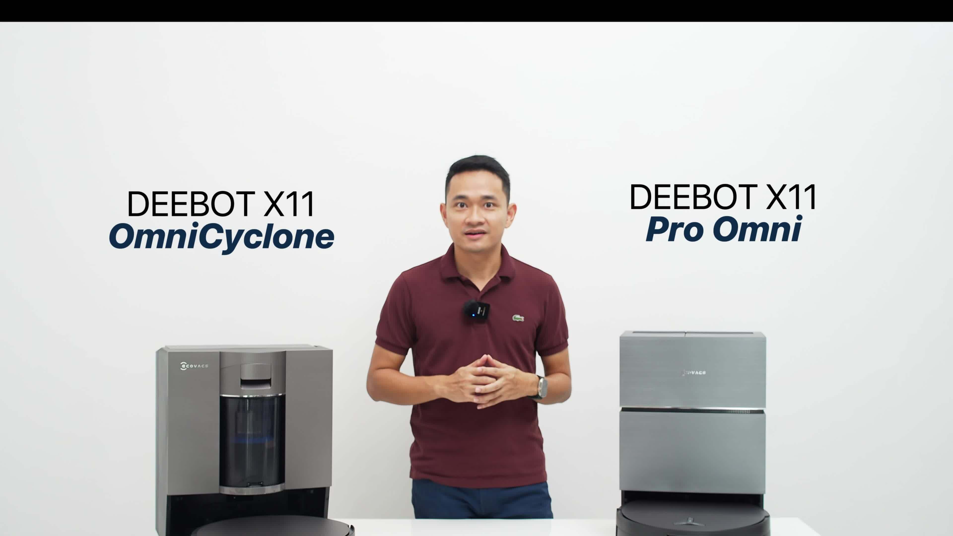 Ecovacs Deebot X11 - Robot hút bụi có thể ra lệnh bằng tiếng Việt