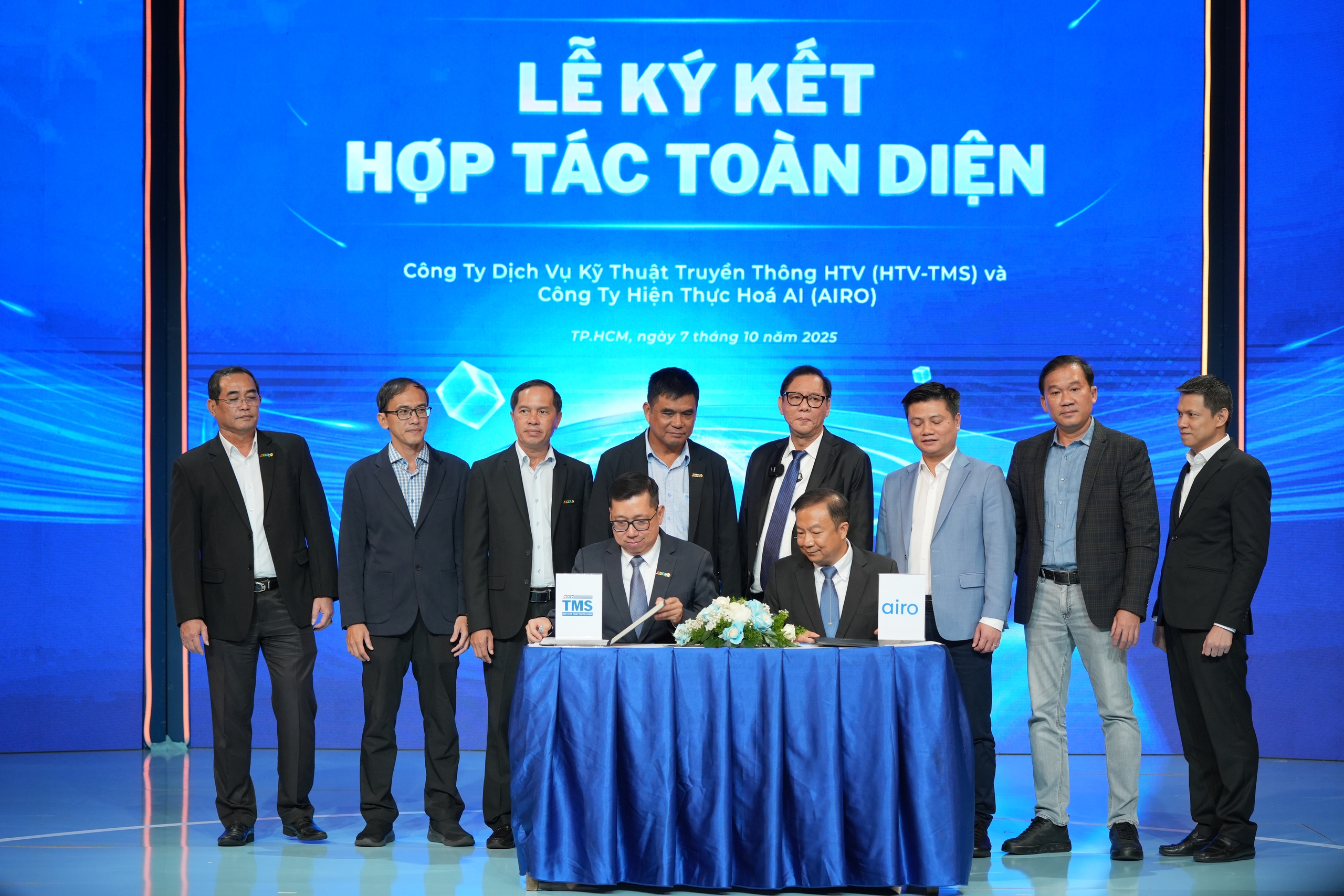 HTV-TMS hợp tác toàn diện với một công ty AI - Ảnh 2.