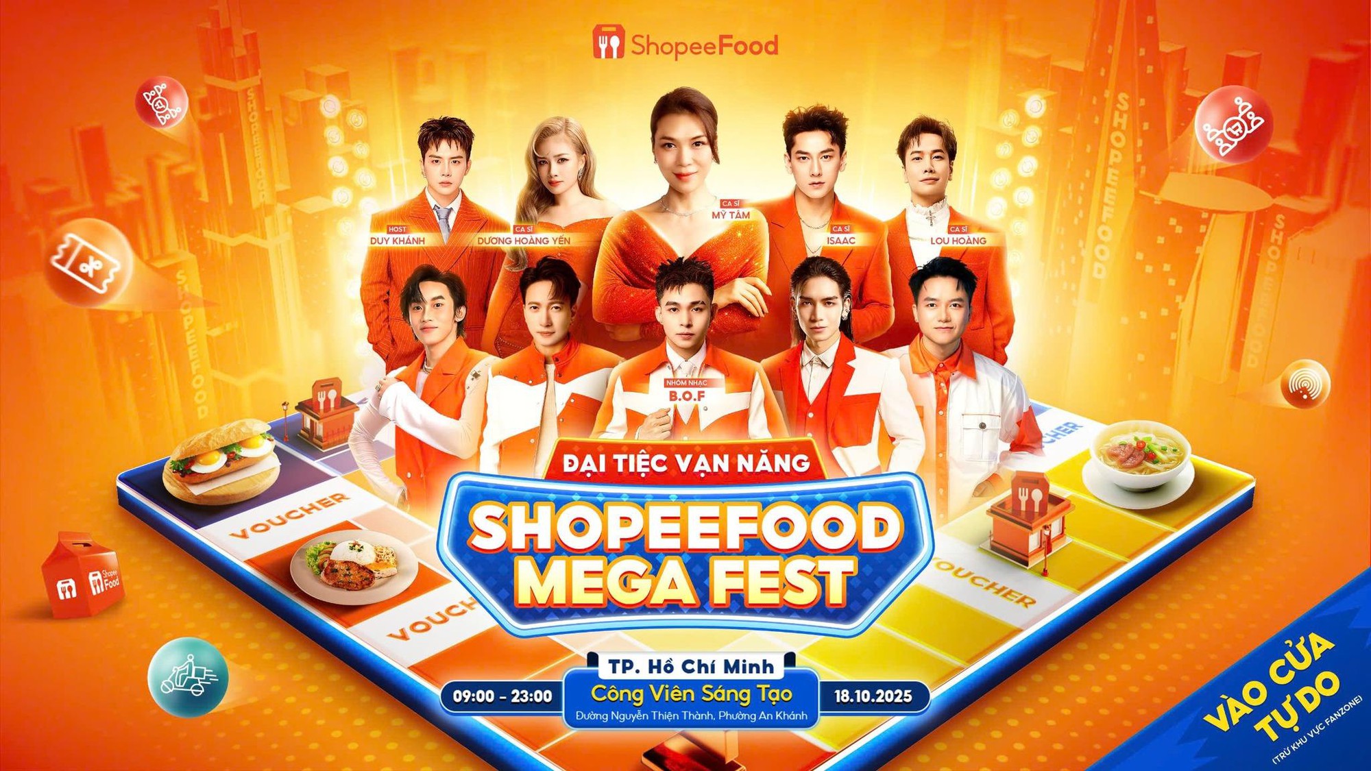 Tất tần tật bí kíp ăn ngon, chơi vui cả ngày tại Đại Tiệc Vạn Năng - ShopeeFood Mega Fest- Ảnh 1.