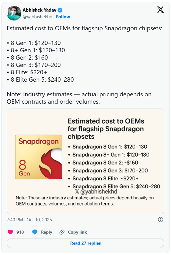 Tin xấu cho thế giới Android: Snapdragon 8 Elite Gen 5 dự kiến sẽ có giá cao kỷ lục từ trước đến nay- Ảnh 2.
