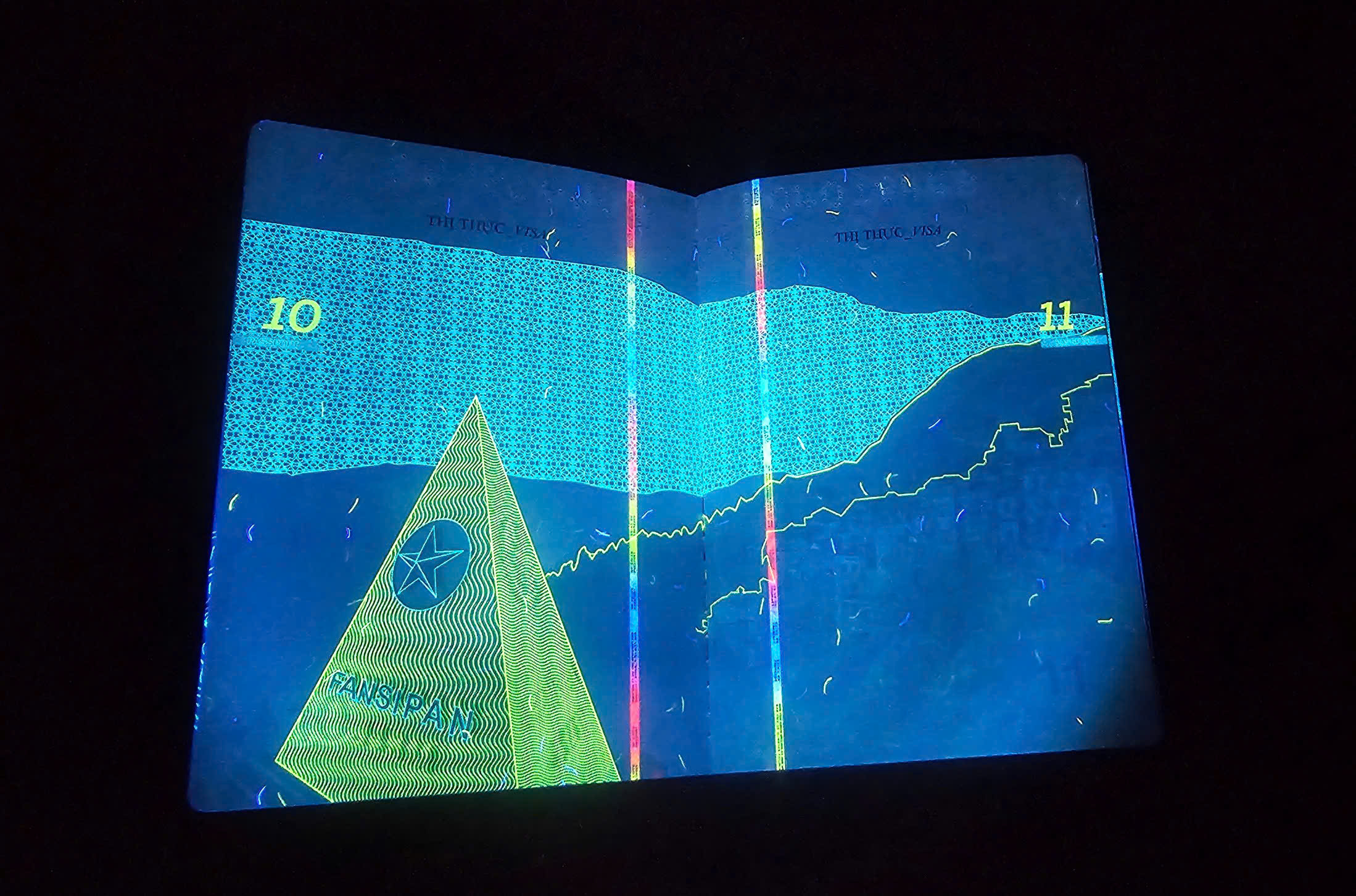 Hé lộ nhiều hình ảnh 'bất ngờ' trên hộ chiếu Việt Nam khi soi tia UV - Ảnh 5.