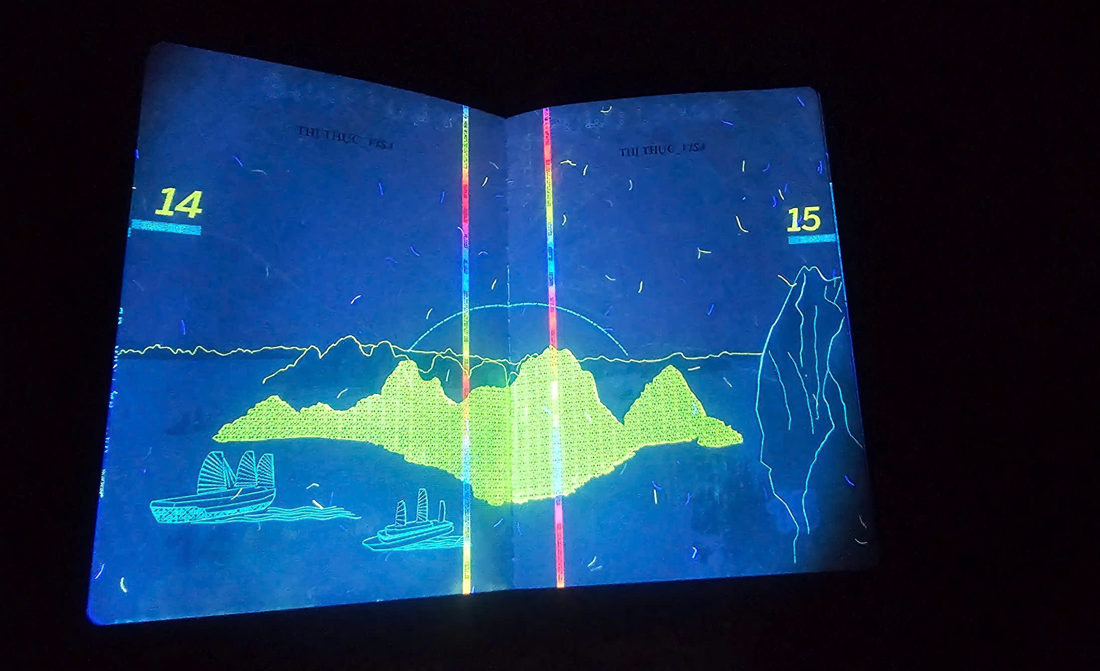 Hé lộ nhiều hình ảnh 'bất ngờ' trên hộ chiếu Việt Nam khi soi tia UV - Ảnh 7.