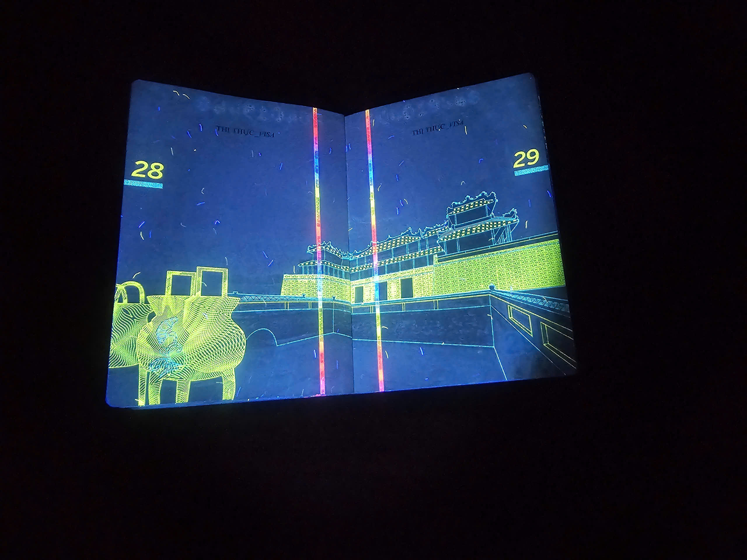 Hé lộ nhiều hình ảnh 'bất ngờ' trên hộ chiếu Việt Nam khi soi tia UV - Ảnh 14.