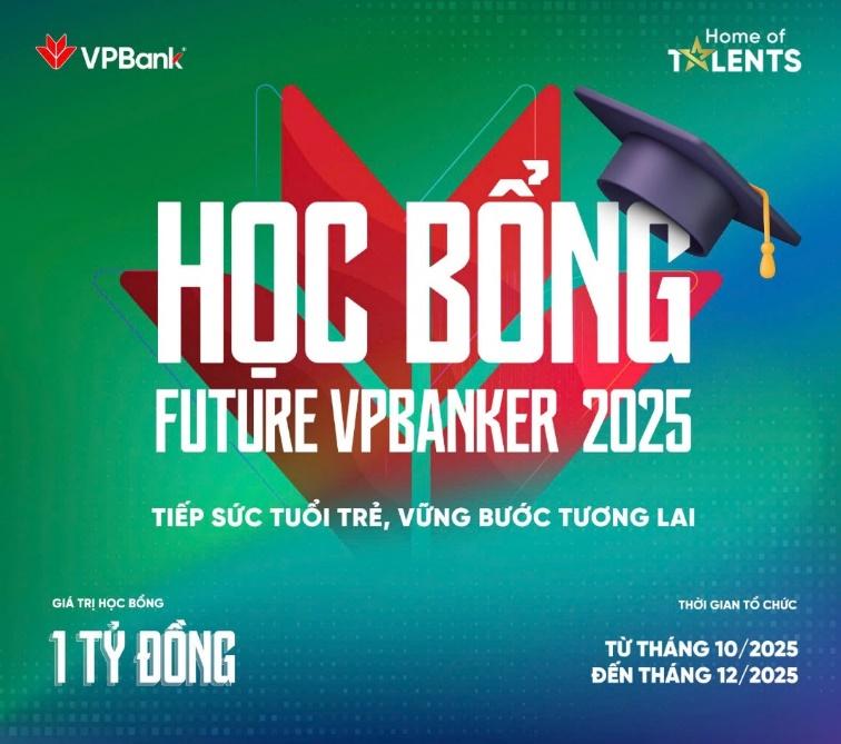 VPBank đồng hành cùng tài năng trẻ với Học bổng Future VPBanker trị giá 1 tỷ đồng - Ảnh 1. VPBank đồng hành cùng tài năng trẻ với Học bổng Future VPBanker trị giá 1 tỷ đồng - Ảnh 1.