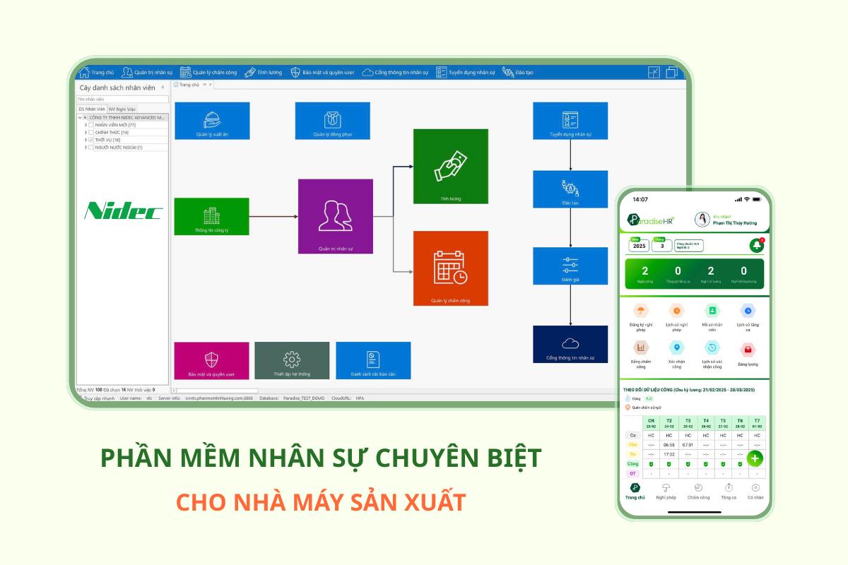 Paradise HR đồng hành cùng NIDEC trong quản lý nhân sự- Ảnh 2. Paradise HR đồng hành cùng NIDEC trong quản lý nhân sự- Ảnh 2.