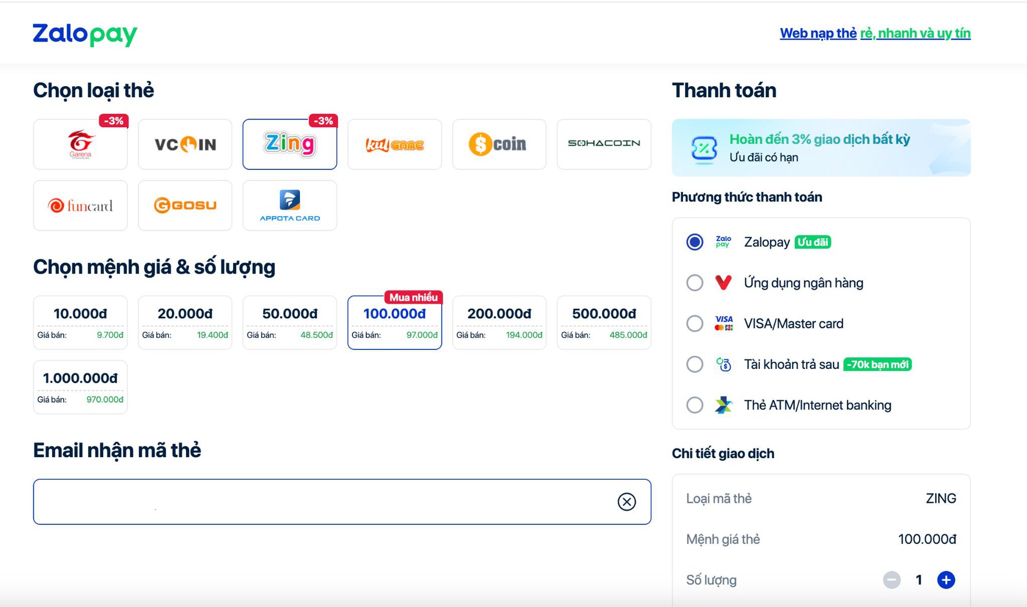 Giải pháp mua thẻ game online uy tín, tiện lợi cho game thủ hiện đại từ Zalopay - Ảnh 1.
