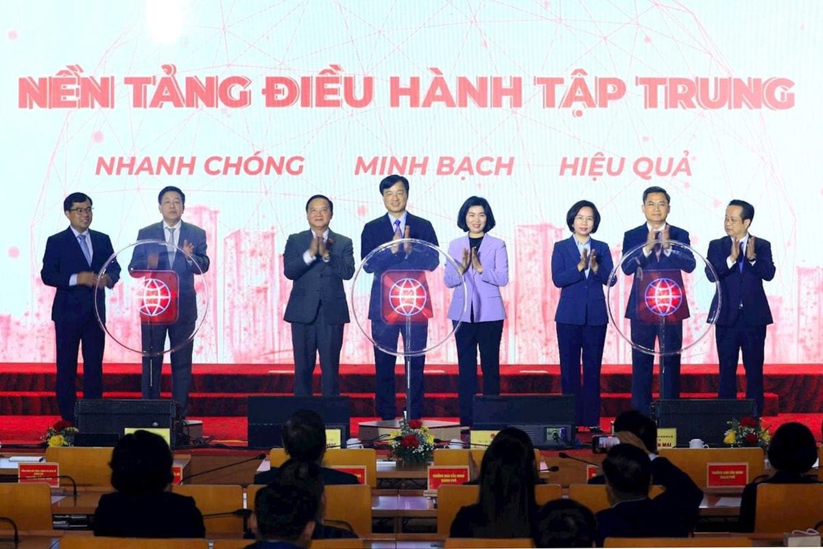 Hà Nội khai trương nền tảng điều hành tập trung "Một điểm đến của mọi nhiệm vụ" - Ảnh 4.