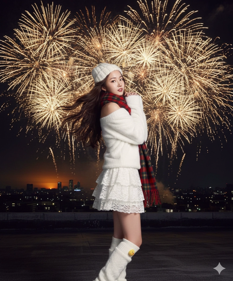 Hướng dẫn cách tạo ảnh chụp cùng pháo hoa đón năm mới bằng Gemini AI- Ảnh 3.